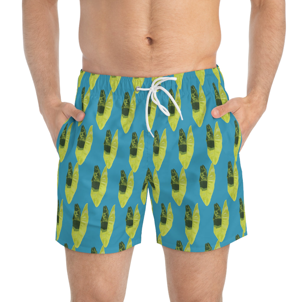 burle marx inspired swim trunks