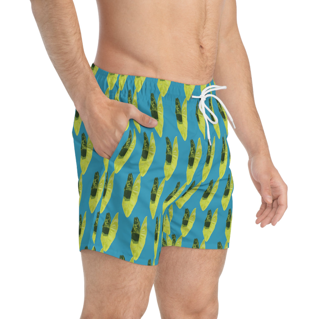 customized tropical mens swim trunks
